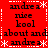 Red background with white snowflake and dotted line borders, black text repeating 'andre a nice kool about and' in pixelated font.