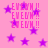 Pink background with purple stars and repeated pink text 'EVEON !!' in a pattern