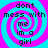 A four- of identical pixelated text on a cyan and magenta spiral background with no visible animation changes