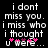 Pixelated text on black background with pink star symbols replacing letters in 'u were' across two identical frames.