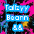 Pixelated digital artwork with four distinct sections displaying text and symbols on colorful backgrounds.