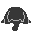Pixel art cat icon with black body, yellow eyes, pink nose, red collar; transitions from closed-mouth to open-mouthed expressions with blue sparkles.