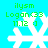 Green text and white snowflake icons on cyan background with four distinct animation states showing varying snowflake arm positions.