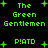Green pixelated text and plus symbols on black background, arranged in a with repeated phrases and symbols