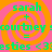 A static digital image with a repeating pattern of text and spiral backgrounds in bright colors.