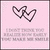 Pixelated icon with two overlapping dark brown heart outlines on a light pink background, below which is blurred text.
