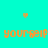 Four identical display orange pixelated text 'yourself' with a small orange heart above it on a cyan background