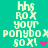 Pixelated text and heart symbols on a teal background, with two distinct heart colors alternating in animation.