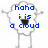 A pixelated cloud character with blue text above it, standing on a gray platform in three distinct poses.