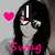 A four- shows a character with long black hair, red eyes, and sunglasses. Pink hearts appear in the top-left of each . Text changes : 'I', 'Got', and 'Swag!' are displayed
