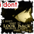 Animated sequence of a character's face with changing text overlays: 'i dont', 'want to', 'look back', 'b/c i dont', 'want to', 'cry!!'