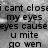Black text on a grayscale background displays lyrics with partial words and punctuation, arranged in two