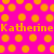 A static pixel art icon with a bright pink background and orange circular patterns, featuring the name 'Katherine' in bold orange text.