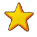Yellow star-shaped icon with orange outline transitions from plain to smiling face, then gains eyes and a circular smile