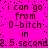 Pixelated text on bright pink background repeats 'i can go from 0-bitch in 2.5 second' in four identical with black dots scattered across the image