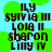 Pixelated text list on green and light blue background with brown lettering, showing names in vertical arrangement.