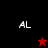 Four- with 'AL' text and star symbols on black, dark red, red, and dark red backgrounds