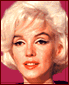 Four pixelated portrait of a woman with blonde hair against pink backgrounds, each showing different facial expressions and clothing details