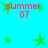 Cyan background with green star shapes and red text reading 'summer 07' in two