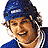 A contact sheet of four pixelated hockey player frames with text overlays reading "MIRACLE" and "FEBRUARY 2004" on a striped background.