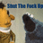 Pixelated static image shows two figures facing each other against a light background with blue text at the top.