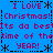 Blue background with repeated pink text and black asterisk-like symbols arranged in a pattern