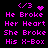Pixelated pink text and symbols on black background with animated heart and X effects.