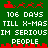 Green background with red and white pixelated text and symbols, including "106 DAYS TILL X-MAS IM SERIOUS PEOPLE" and reindeer sleds, arranged in a repeating pattern.