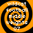 Four identical orange and black spiral-patterned icons with white text reading 'wildcat football middle weights 07' arranged in a