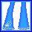 Animated contact sheet of a pixel art character with blonde hair in various poses and outfits, including blue pants with white stars, a white crop top, and text frames reading "wish upon" and "a star".