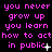 A static image displays repeated text in pink pixelated font on a black background with varying punctuation and small white symbols at the bottom.