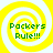 Yellow and white spiral background with green text reading 'Packers Rule!!!' in four identical quadrants.