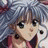 A 48x48 pixel buddy icon featuring a close-up of an anime-style character with light blue hair and large dark eyes, alongside text reading "Anime IM" on the right side against a black background.