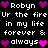 Pixelated text and heart symbols repeat across a black background with alternating purple and pink hearts.