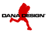 Static red running figure silhouette with black text "DANA DESIGN" on white background, pixelated style.