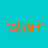Four orange pixelated "SARAH" text icons with asterisks on a cyan background, each showing different animation states.