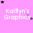 Pink background with repeated 'Kaitlyn's Graphics' text and scattered black/purple stars in a pattern