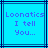 Pixelated blue background with dark blue lines and purple text reading "Loonatics I tell You..." in three centered lines