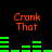 Red text reading 'Cronk That' appears above green horizontal bars on a black background, with the bar patterns changing across two