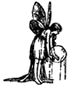 Black-and-white cartoon figure with large wings holds a glowing orb that cycles through yellow, blue, and white hues while standing on a tree trunk.