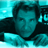 Pixelated static image of a person's face with teal and black color scheme, likely from an AOL Instant Messenger buddy icon.