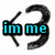 A sequence of six animated frames showing a black <3 symbol with cyan text changing across the icon.