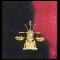 Animated sequence showing a golden scale symbol transforming into armor-clad figures with glowing effects against red and dark backgrounds.