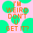 Pixelated text on pink background with green circles, orange letters spell 'I'M WEIRD DON'T U GET IT?' in blocky font.