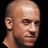 Static 48x48 pixel icon of a bald man's head and upper neck with smooth skin tones, visible ear, and partial beard stubble against black background.