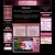 Pixelated static image of a website layout with pink and black color scheme, featuring multiple rectangular sections including text areas and an embedded graphic.