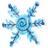 Static 48x48 pixel icon depicting a stylized blue snowflake with six symmetrical arms on a light background.