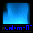 Animated sequence of a blue glowing object transitioning through various shapes against dark backgrounds with repeated text overlays.