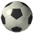 Six soccer balls arranged in two of three, each with black pentagons on a white hexagonal pattern, displayed against a light gray background