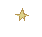 Pixelated star-shaped icon with golden-yellow center and brown outline, transitioning through three distinct configurations on gray background.